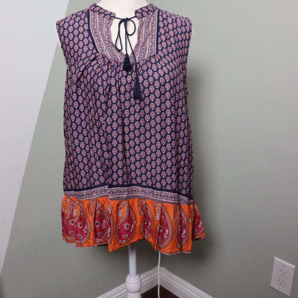multicolored summer top